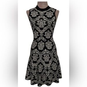 Xhilaration Black and Cream Round Neck Sleeveless Mini Dress Sleeveless size XXL